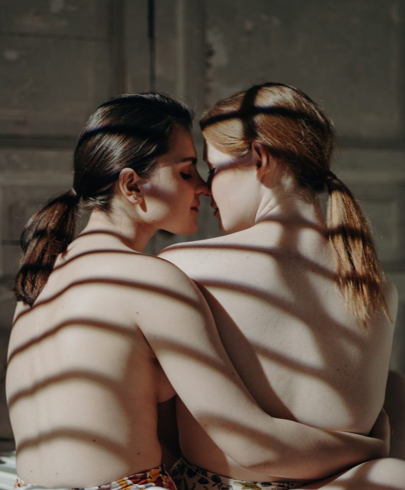 Two girls about to kiss Two girls about to kiss